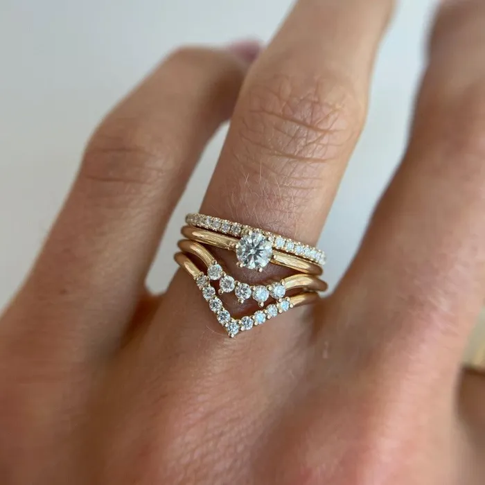 White Diamond Crown Ring Marrow Fine Rings White Diamond Crown Ring Marrow Fine Rings