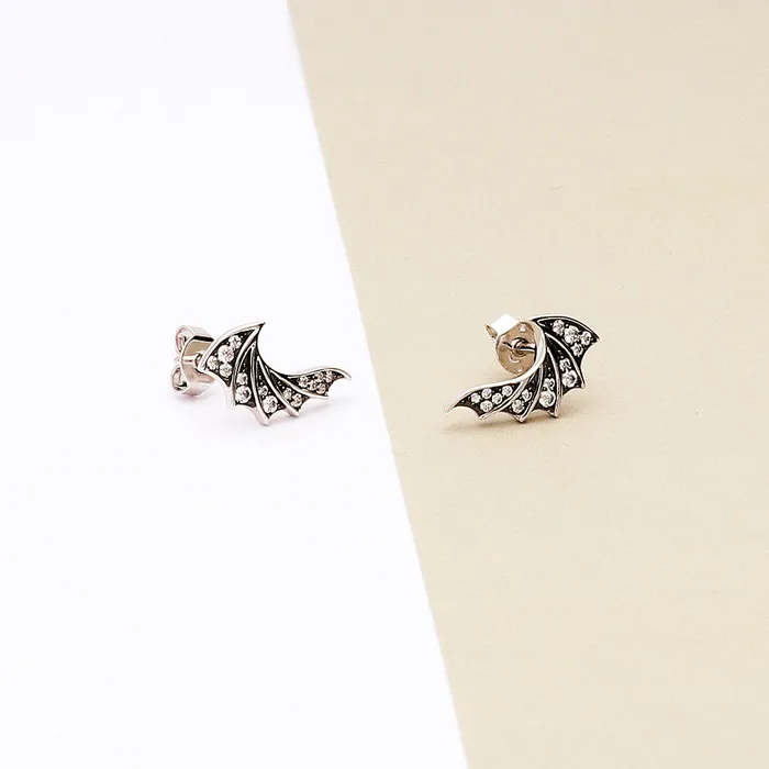 BERRICLE Necklaces Angel Wings CZ Necklace and Earrings in Sterling Silver