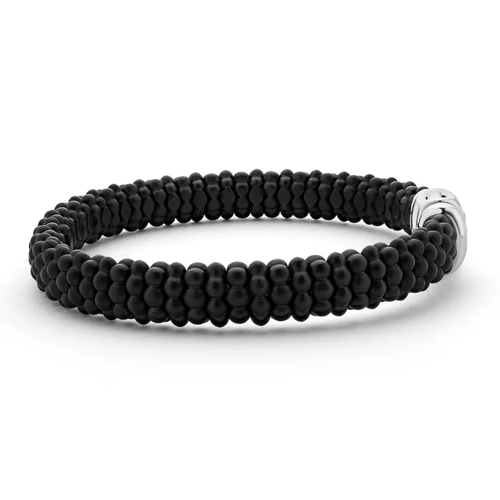 Black Caviar Matte Ceramic Beaded Bracelet 9mm LAGOS Bracelets Black Caviar Matte Ceramic Beaded Bracelet 9mm LAGOS Bracelets