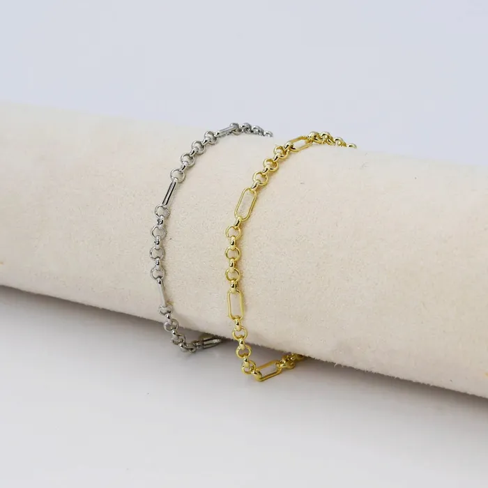 Bracelets Treasure Jewels Dainty Rolo Chain Bracelet by Treasure Jewels