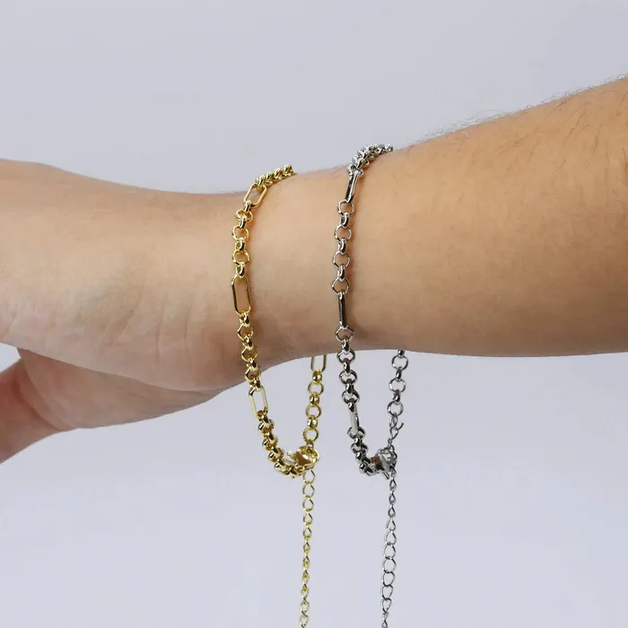 Bracelets Treasure Jewels Dainty Rolo Chain Bracelet by Treasure Jewels