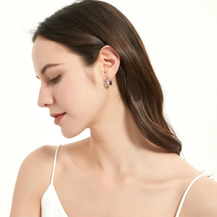 Earrings Huggie Earrings in Sterling Silver 2 Pairs BERRICLE