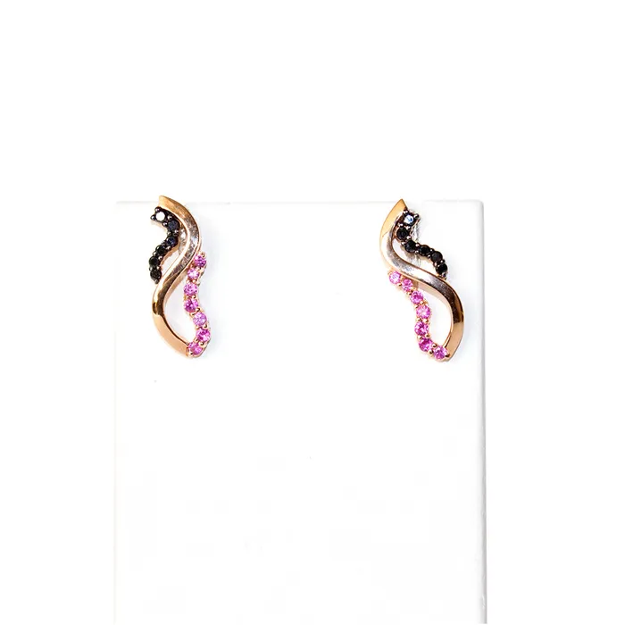 Earrings Terzihan Terzihan Gold Earrings With Diamonds