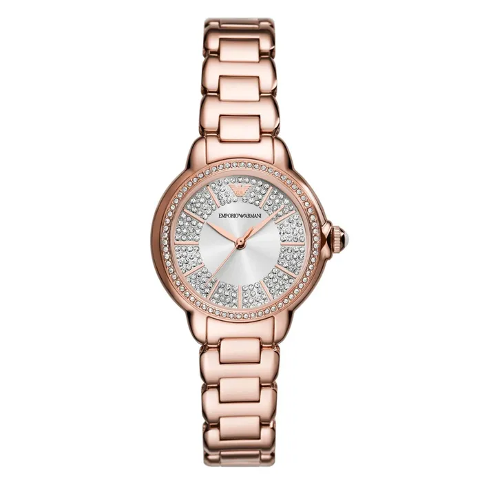 Emporio Armani Earrings Emporio Armani Ladies Rose Gold Stainless Steel Watch