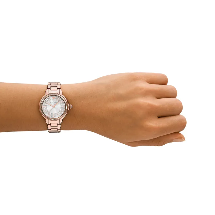 Emporio Armani Earrings Emporio Armani Ladies Rose Gold Stainless Steel Watch Emporio Armani Earrings Emporio Armani Ladies Rose Gold Stainless Steel Watch