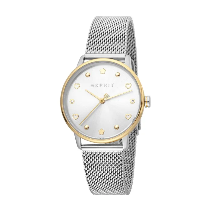 Esprit Ladies Watch Silver Color MeshBracelet White Dial Set With Accessories Esprit Bracelets Esprit Ladies Watch Silver Color MeshBracelet White Dial Set With Accessories Esprit Bracelets