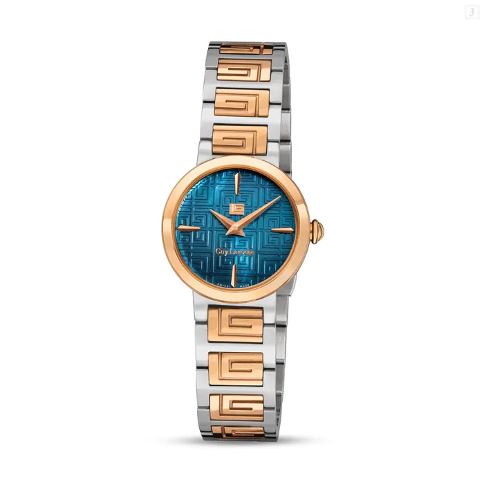 Guy Laroche Ariane Ladies Blue MOP Dial Stainless Steel Rose Gold Watch Guy Laroche Earrings Guy Laroche Ariane Ladies Blue MOP Dial Stainless Steel Rose Gold Watch Guy Laroche Earrings