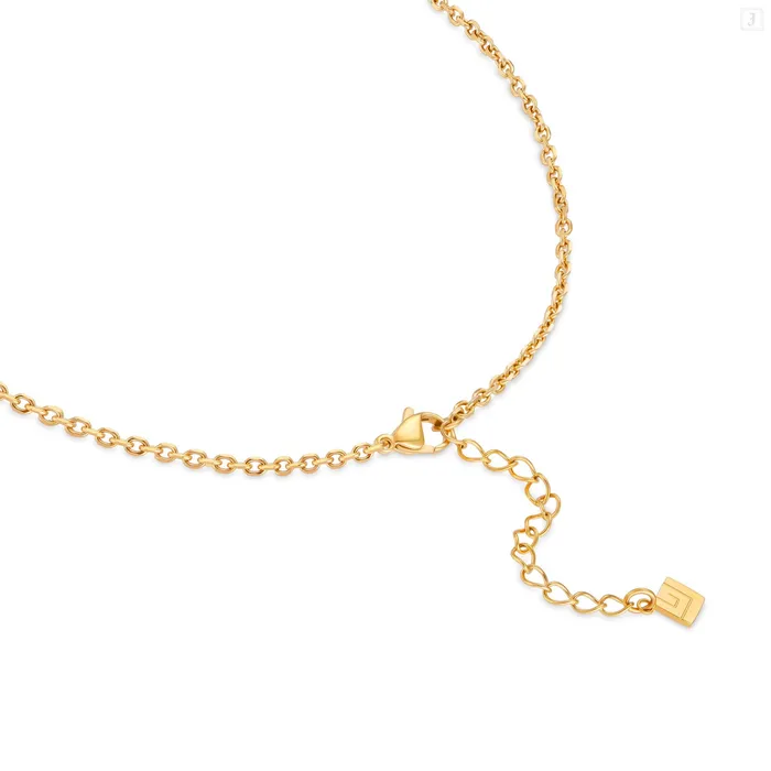 Guy Laroche Eva Ladies Gold Plated Necklace With Crystals Guy Laroche Necklaces