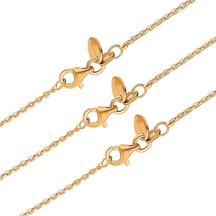 Italian Rolo Chain Necklace in Sterling Silver 3 Piece BERRICLE Necklaces