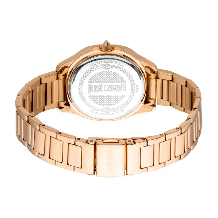 Just Cavalli Womens Watch Rose Gold Case and Bracelet Light Brown Dial Just Cavalli Bracelets
