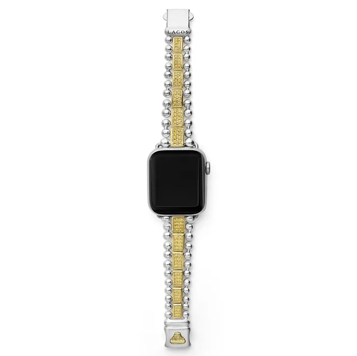LAGOS Bracelets Smart Caviar 18K Gold and Sterling Silver Yellow Sapphire Watch Bracelet3845mm LAGOS Bracelets Smart Caviar 18K Gold and Sterling Silver Yellow Sapphire Watch Bracelet3845mm