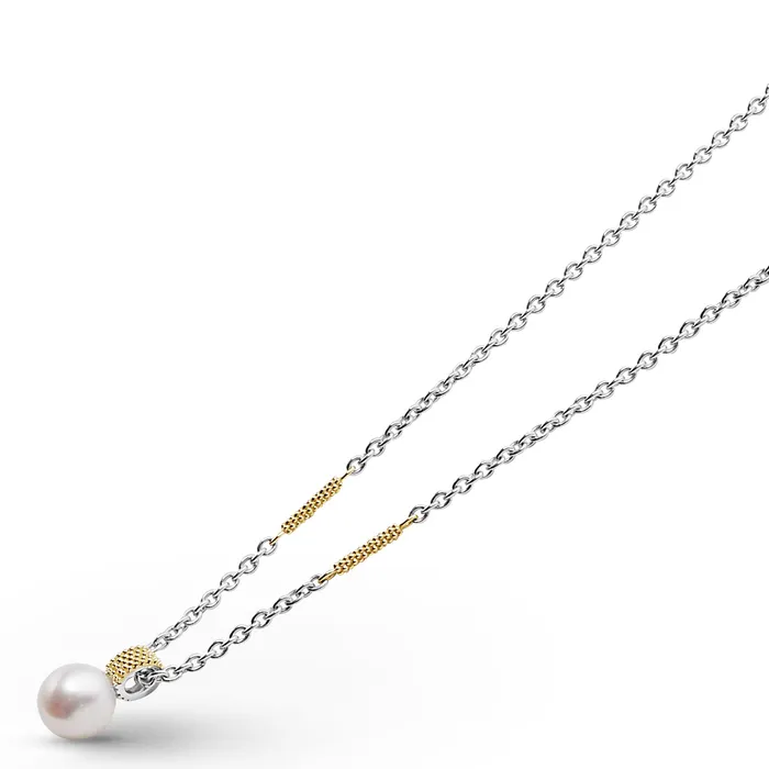 Luna Pearl Pendant Necklace LAGOS Necklaces Luna Pearl Pendant Necklace LAGOS Necklaces