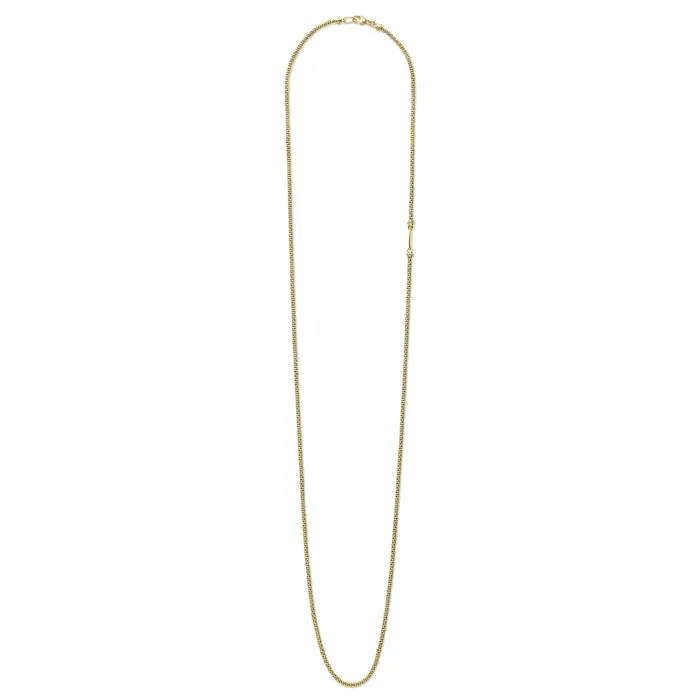 Necklaces Anthem 18K Gold Caviar Chain Necklace 2mm LAGOS Necklaces Anthem 18K Gold Caviar Chain Necklace 2mm LAGOS
