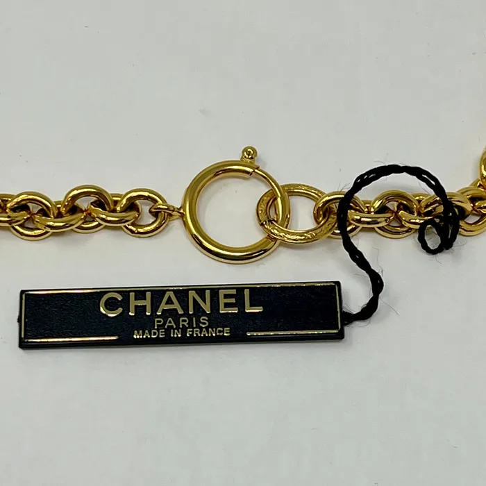 Necklaces Chanel Chanel 1994 Goldtone Chain Link Pendant Necklace