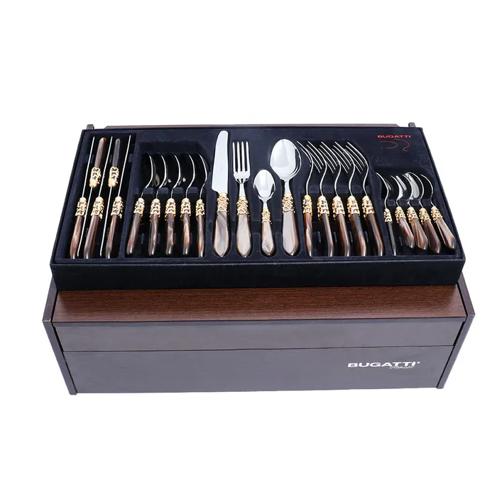 PreStyled Sets Bugatti Bugatti Melodia Cutlery Set 78Pcs Gold