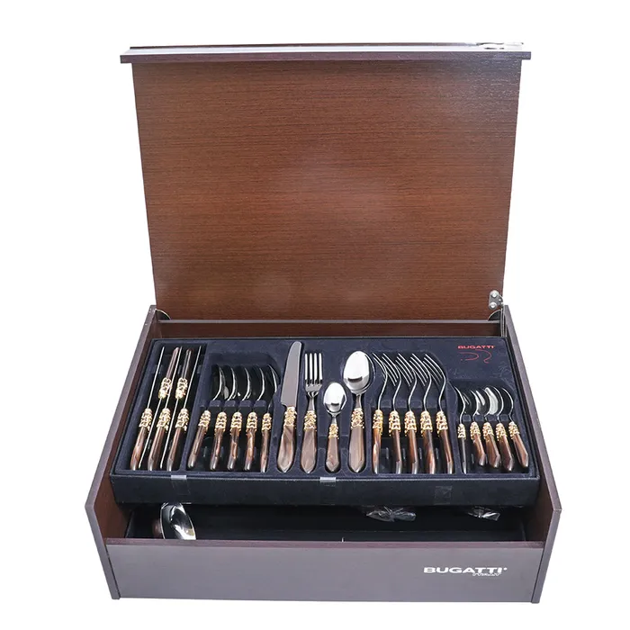 PreStyled Sets Bugatti Bugatti Melodia Cutlery Set 78Pcs Gold PreStyled Sets Bugatti Bugatti Melodia Cutlery Set 78Pcs Gold