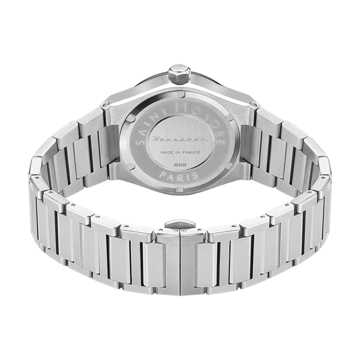 Saint Honore New Haussmann Gents Black Dial Stainless Steel Bracelet Watch Saint Honore Bracelets Saint Honore New Haussmann Gents Black Dial Stainless Steel Bracelet Watch Saint Honore Bracelets
