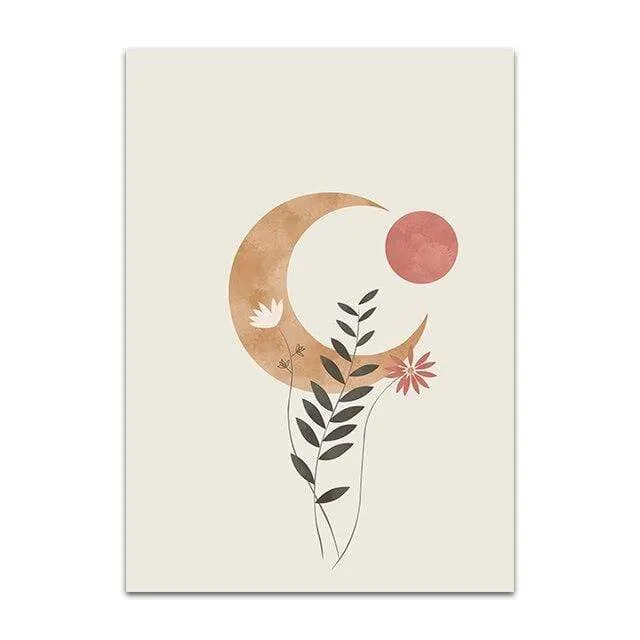 WickedAF Moon Boho Design Wall Art Necklaces
