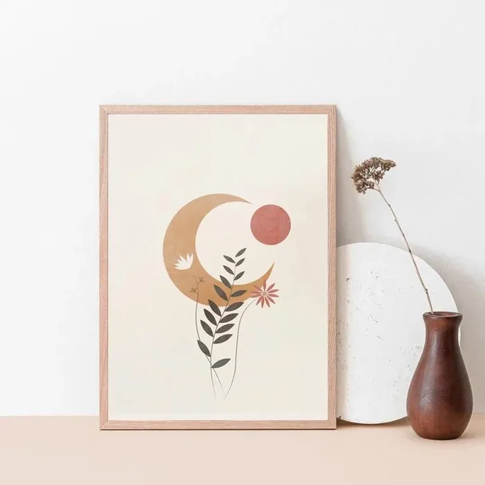 WickedAF Moon Boho Design Wall Art Necklaces