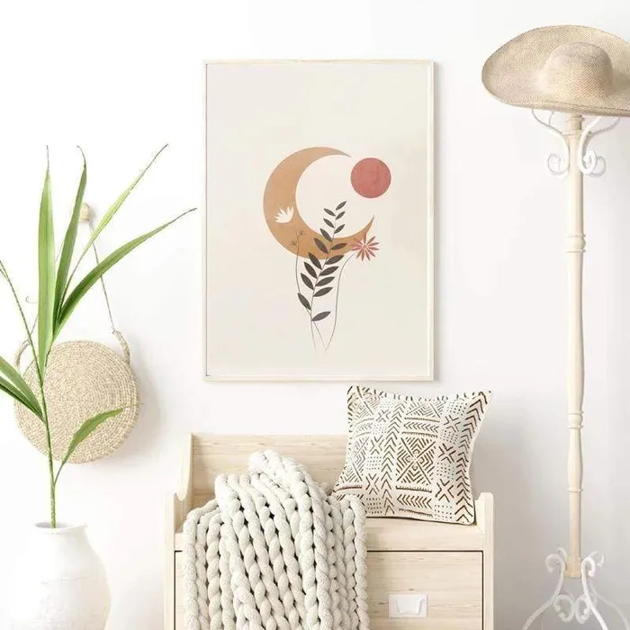WickedAF Moon Boho Design Wall Art Necklaces