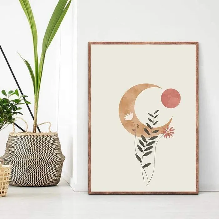 WickedAF Moon Boho Design Wall Art Necklaces