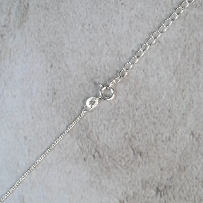 1mm Adjustable Sterling Silver 925 Chain 20 InnerVision Crystals Rings