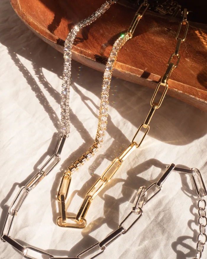 Ballier Chain Link Necklace Silver Luv Aj Necklaces Ballier Chain Link Necklace Silver Luv Aj Necklaces