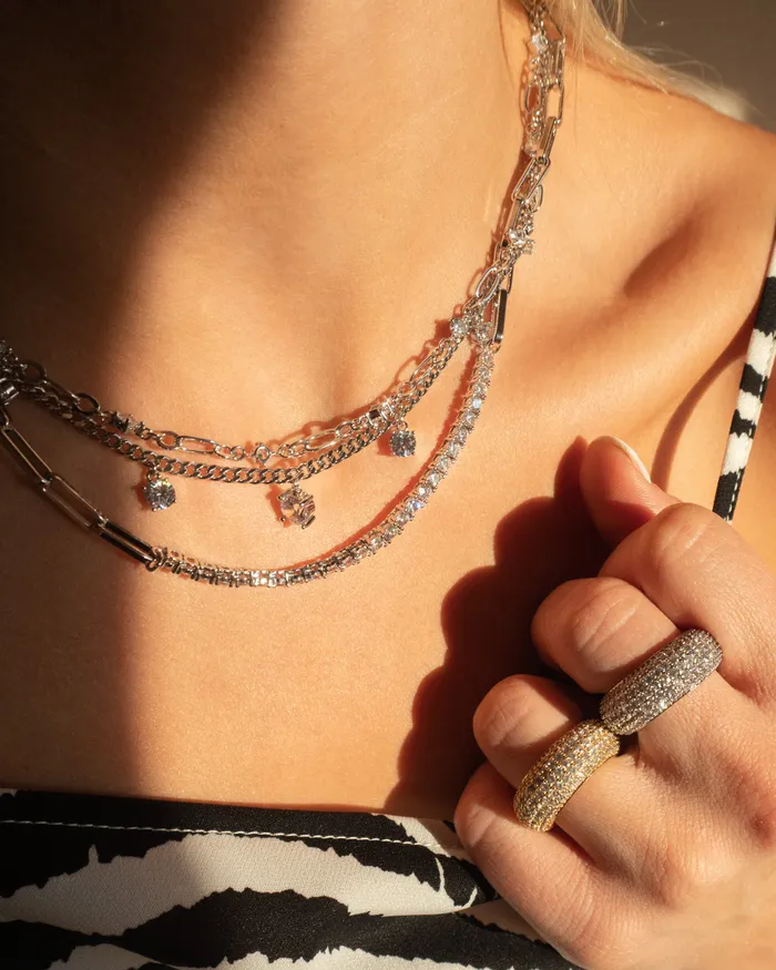Ballier Chain Link Necklace Silver Luv Aj Necklaces Ballier Chain Link Necklace Silver Luv Aj Necklaces