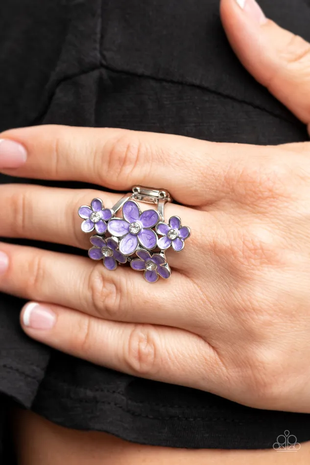 Boastful Blooms Purple Paparazzi Ring All Eyes On U Jewelry Paparazzi Accessories Rings