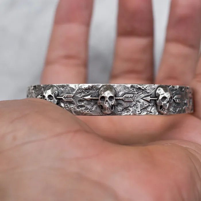 Bracelets 3 DEAD MEN BRACELET 925 STERLING SILVER Jess Zabala Jewelry