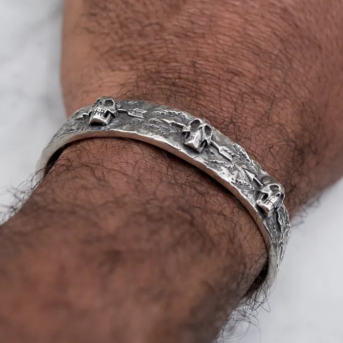 Bracelets 3 DEAD MEN BRACELET 925 STERLING SILVER Jess Zabala Jewelry
