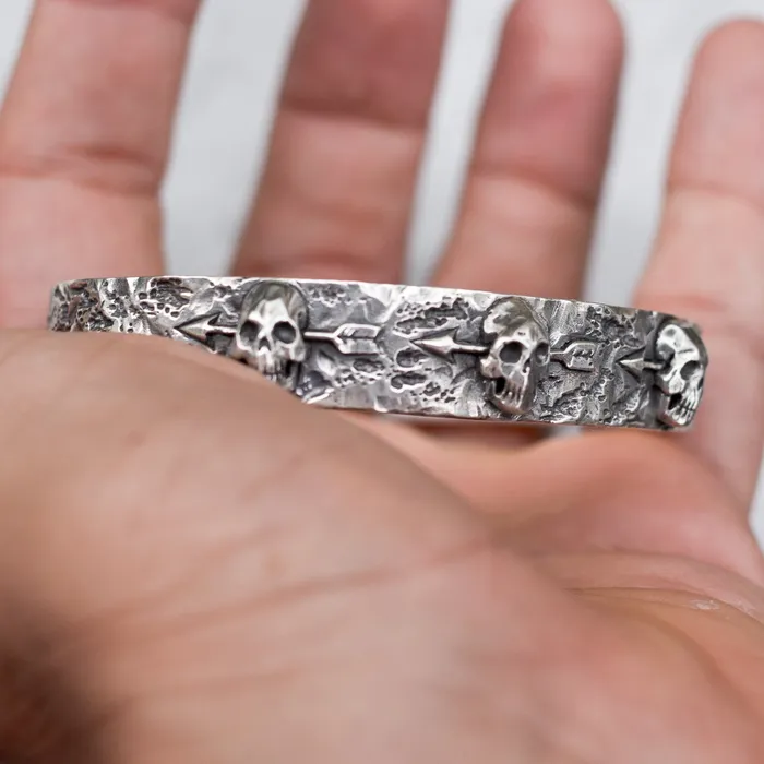 Bracelets 3 DEAD MEN BRACELET 925 STERLING SILVER Jess Zabala Jewelry