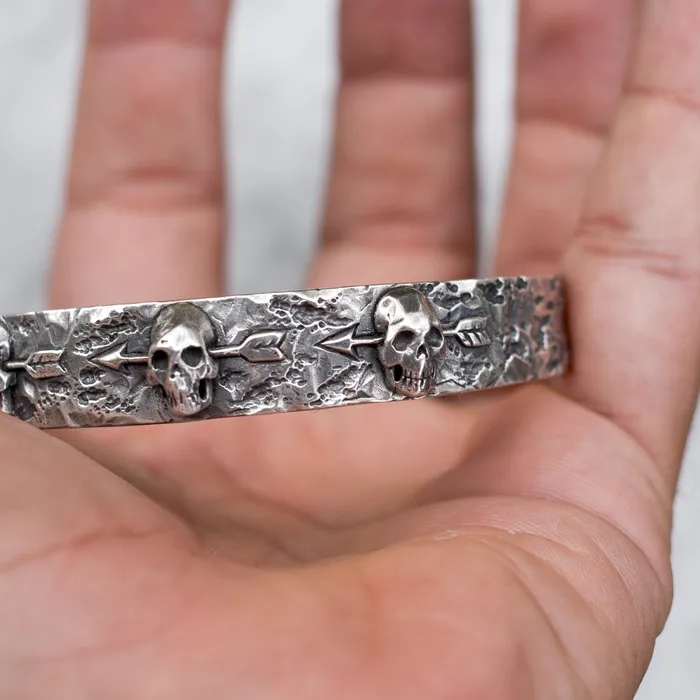 Bracelets 3 DEAD MEN BRACELET 925 STERLING SILVER Jess Zabala Jewelry