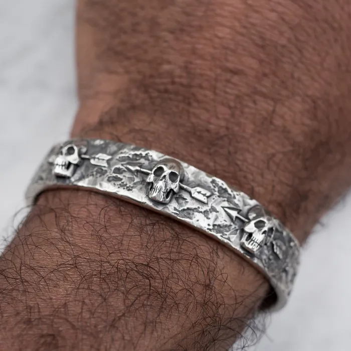 Bracelets 3 DEAD MEN BRACELET 925 STERLING SILVER Jess Zabala Jewelry