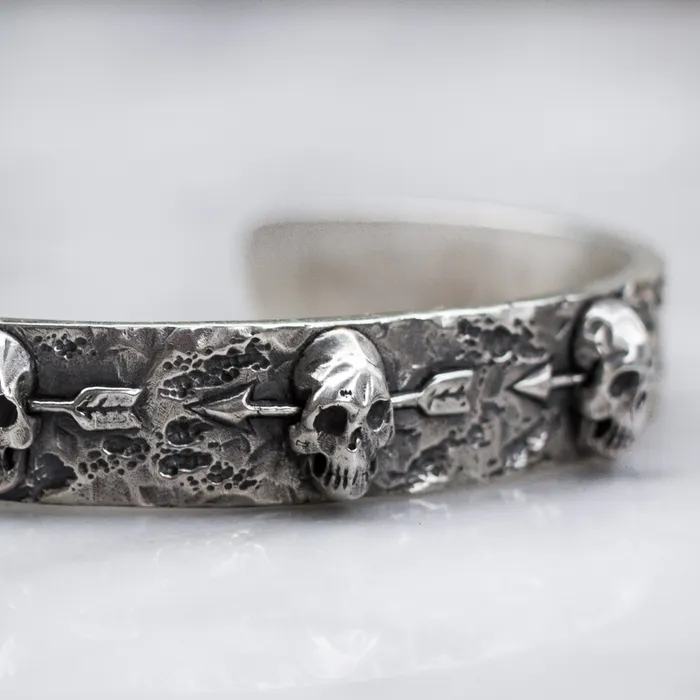 Bracelets 3 DEAD MEN BRACELET 925 STERLING SILVER Jess Zabala Jewelry