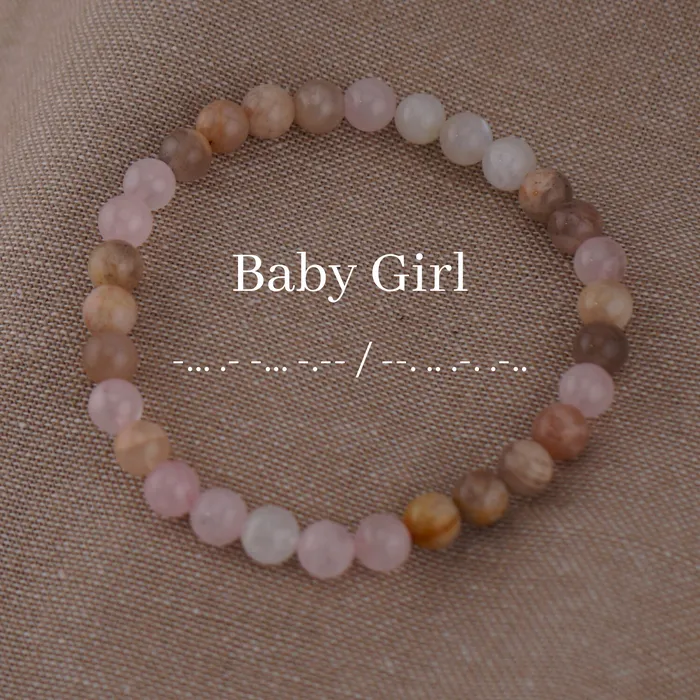 Captive Collars Bracelets Baby Girl Morse Code Bracelet