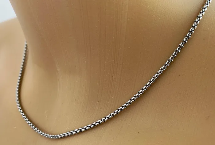 Captive Collars Necklaces Box Chain Necklace 3mm