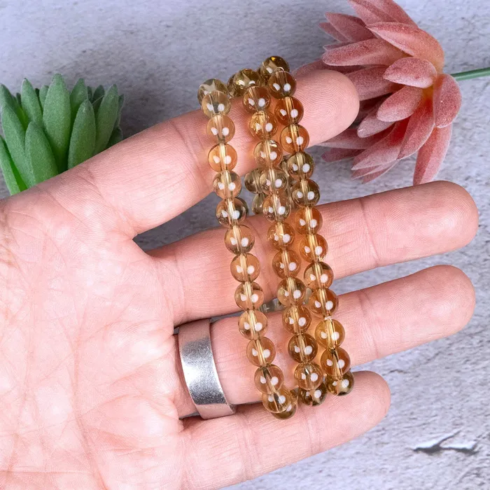 Citrine 7mm Bead Bracelet InnerVision Crystals Bracelets
