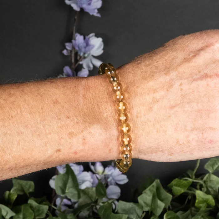 Citrine 7mm Bead Bracelet InnerVision Crystals Bracelets