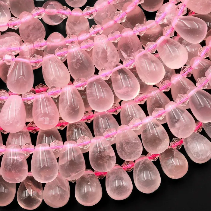 Earrings Intrinsic Trading Natural Pink Rose Quartz Smooth Briolette Teardrop Beads Good For Earrings 155 Strand Earrings Intrinsic Trading Natural Pink Rose Quartz Smooth Briolette Teardrop Beads Good For Earrings 155 Strand