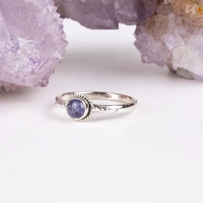 InnerVision Crystals Rings Tanzanite Ring 5mm Size 9 925 Silver