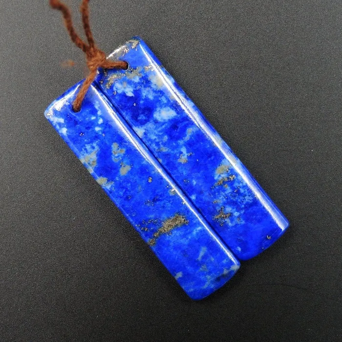 Intrinsic Trading Earrings Natural Lapis Earring Pair With Pyrite Rectangle Cabochon Cab Pair Drilled Matched Earrings Bead Pair E2171 Intrinsic Trading Earrings Natural Lapis Earring Pair With Pyrite Rectangle Cabochon Cab Pair Drilled Matched Earrings Bead Pair E2171