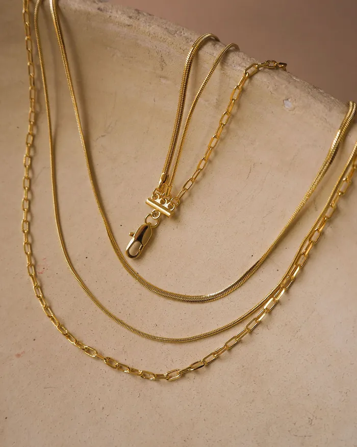 Luv Aj Necklaces Chandon Multi Chain Charm Necklace Gold