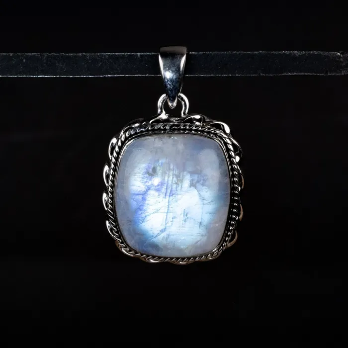 Necklaces InnerVision Crystals Moonstone Pendant 1177 g 38x24mm 925 Silver