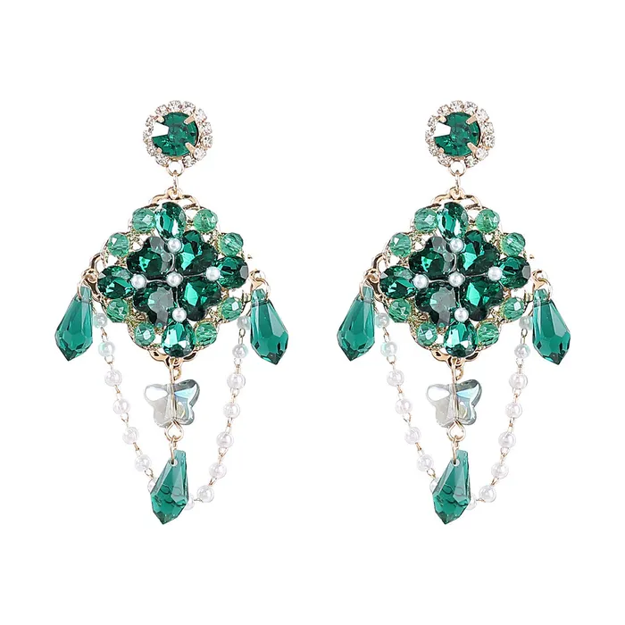 Refined by AnnaKaci Large Crystal Dreamcatcher Drop Earrings Earrings