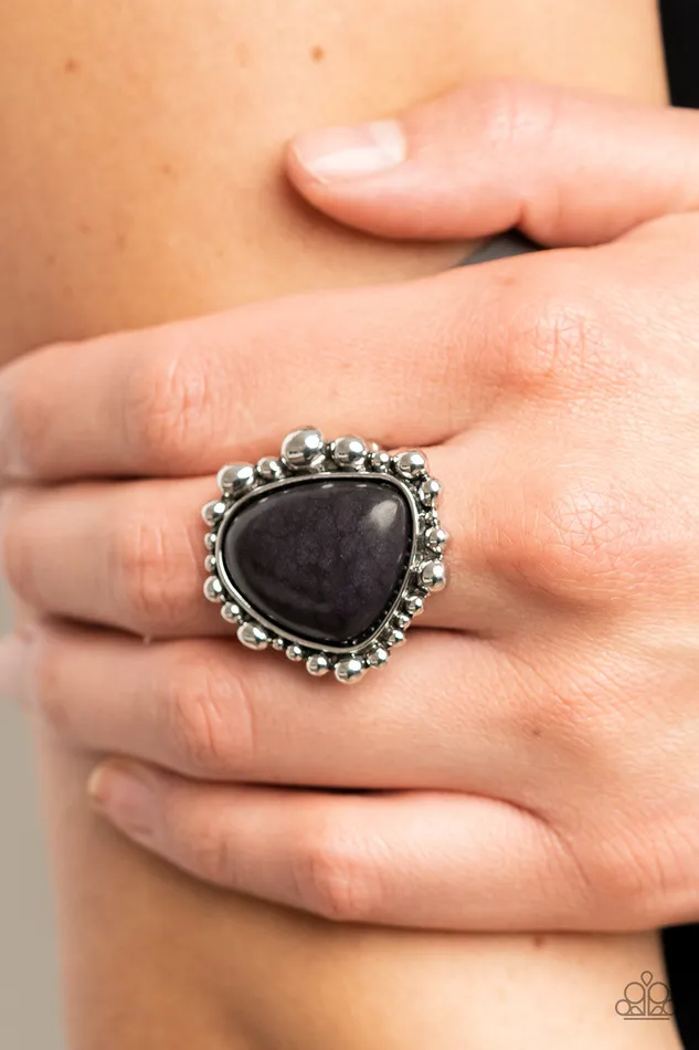Rings All Eyes On U Jewelry Paparazzi Accessories Dont DWELLER on It Black Paparazzi Ring