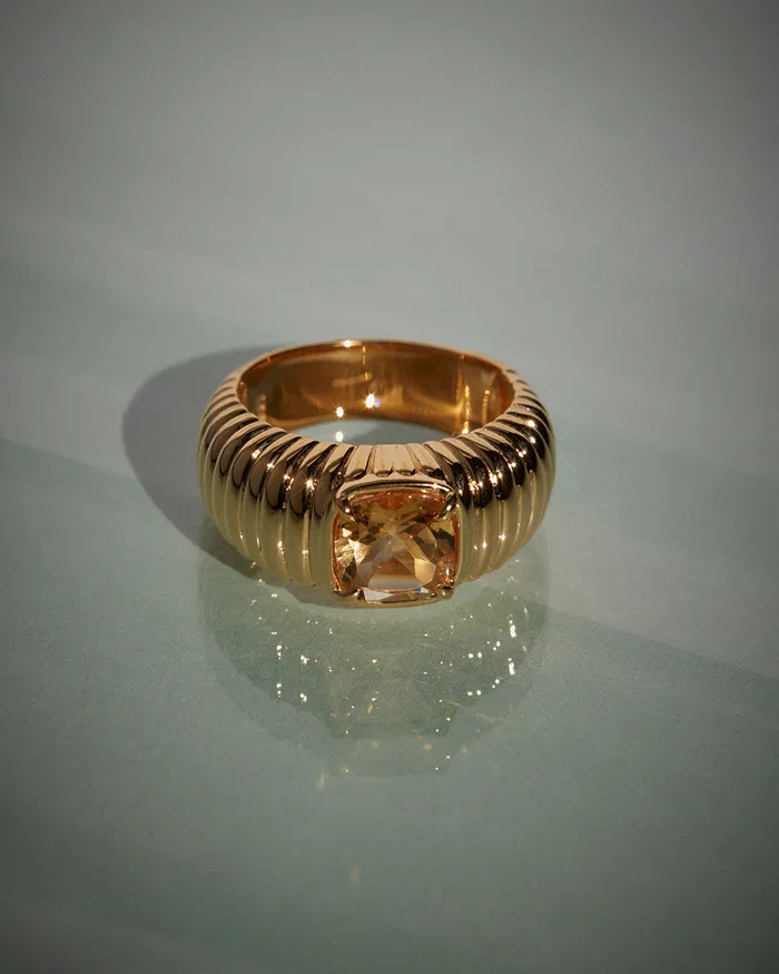 Rings Luv Aj Fine The Elizabeth Cushion Ring Citrine