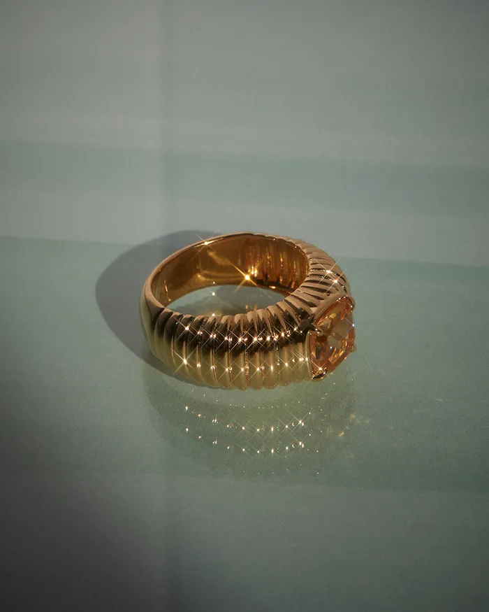 Rings Luv Aj Fine The Elizabeth Cushion Ring Citrine