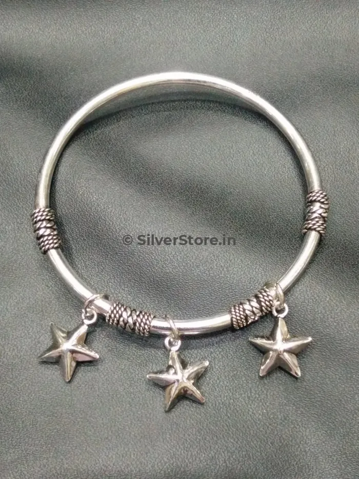 silversrorein Bracelets Silver Star Charm bracelet
