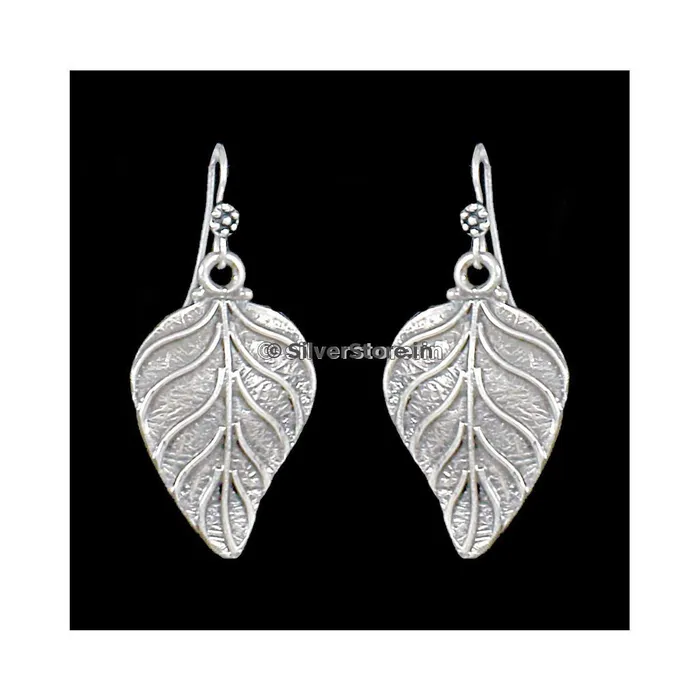 silversrorein Rings Silver Leaf Earing